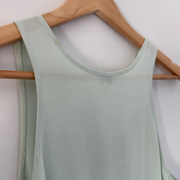 Aritzia Wilfred mint green silk sleeveless dress - size 6 (Small) - Picture 7 of 8